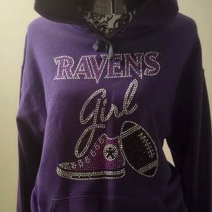 Ravens Rhinestone Hoodie